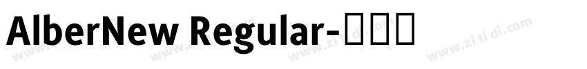AlberNew Regular字体转换